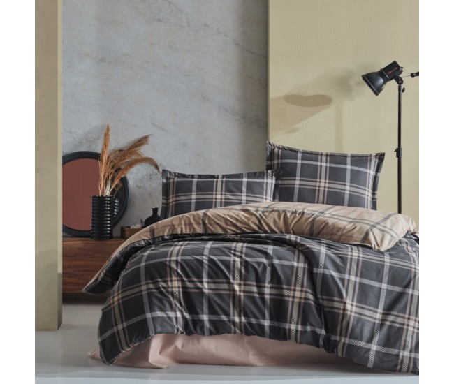Lenjerie de pat ranforce clasy king size (arbon) Lenjerie de pat ranforce clasy king size (arbon)